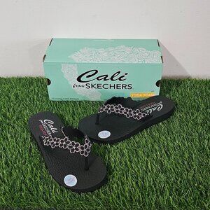 Skechers Cali Yoga Meditation - Rare Elegance Sandals - Black - Size 8 - 120049